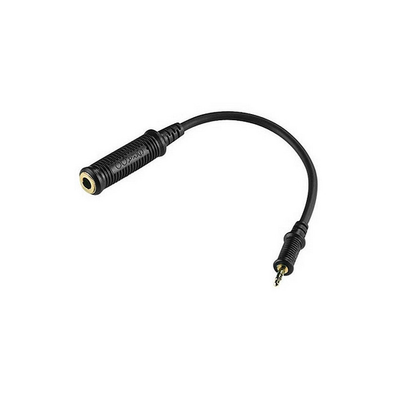 Adaptateur Temium Jack 3.5 Mâle vers 6.35 Femelle Noir - Connectique Audio  / Vidéo